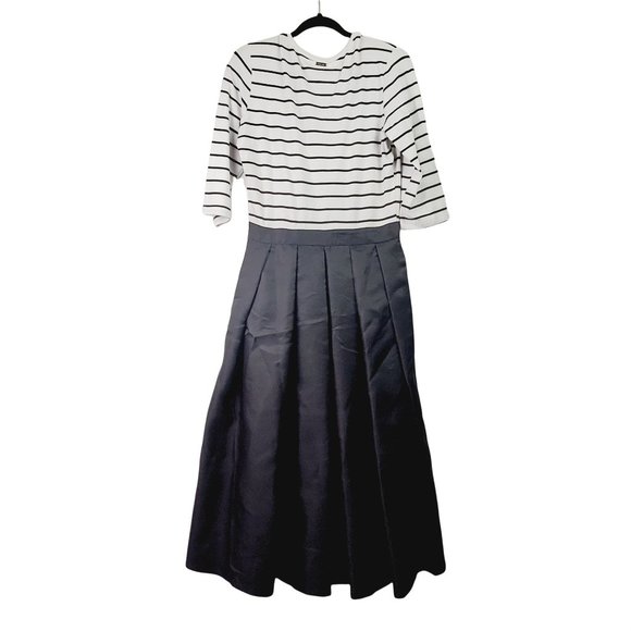 Matilda by True Love Bonjour A-Line Striped Dress Sz M - Picture 3 of 9